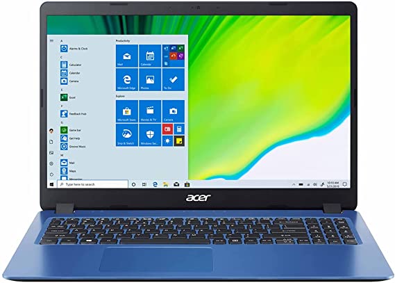 Acer Aspire 3 A315-56-3366 Laptop, 15.6 Inch HD, Intel Core i3-1005G1, 1 TB HDD, 4 GB RAM, Intel UHD Graphics, Windows - Blue
