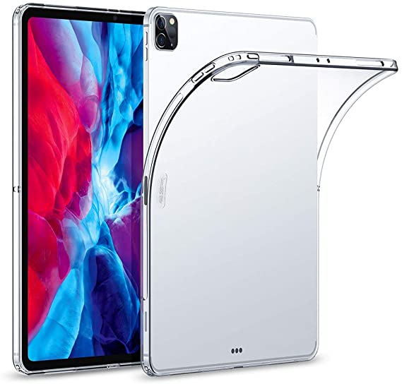 ESR Case for iPad Pro 12.9" 2020 & 2018, Rebound Soft Shell Case Clear TPU Back Cover for iPad Pro 12.9" 2020,Clear