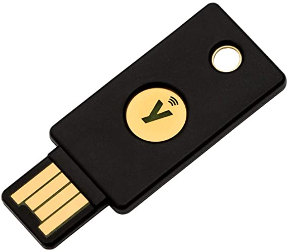 Yubico Y-237 - YubiKey 5 NFC - USB and NFC Security Key for Two Factor Authentication, Fits USB-A Ports and Works with NFC Supported Mobile Devices, Black