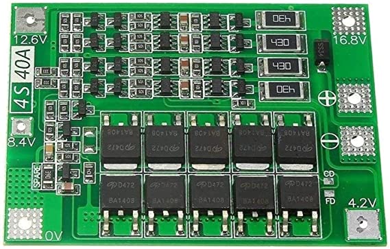 Durable Infrared Range Sensor 4S 40A 18V 16.8V Lipo Cell Li-ion Lithium Battery 18650 Charger PCB BMS Protection Board with Balance for Drill Motor High Efficiency Module Accessories Accessories