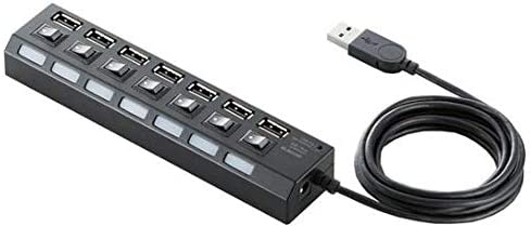 7-port Usb 2.0 Hi-speed Hub (black)(one year gurantee) (one year warranty)