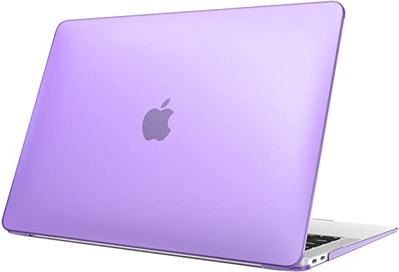 Fintie Case for MacBook Air 13 Inch A2337 (M1) / A2179 / A1932 (2020 2019 2018 Release) - Snap On Hard Shell Case Cover for MacBook Air 13 Retina Display with Touch ID, Frost Purple