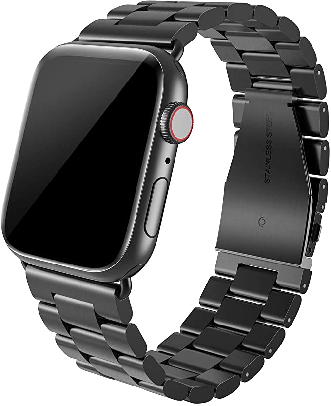 Bandiction Compatible with Apple Watch Band 40mm 38mm 42mm 44mm, Stainless Steel Band Business Replacement iWatch Strap for Apple Watch Series 5/4/3/2/1, Women Men
