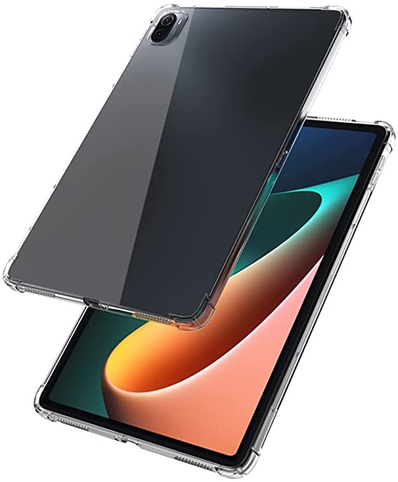 Shockproof Silicone Case For Xiaomi Mi Pad 5 Mi Pad 5 Pro -11 inch 2021 Tablet Case Flexible Clear Transparent Back Cover (Xiaomi Mi Pad 5/5 Pro, Clear)