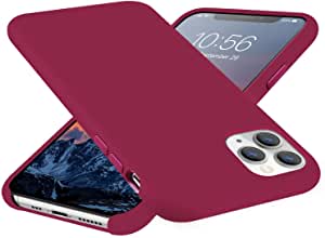 E Segoi iPhone 11 Pro Liquid Silicone Case,Gel Rubber Protection Shockproof Cover Case Drop Protection Case Compatible with iPhone11 Pro 5.8 inch (Rose Red)