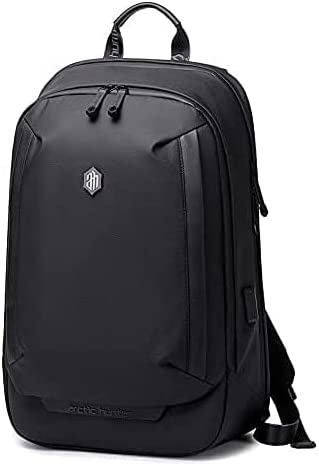Arctic Hunter B00443 15.6″ Laptop Backpack waterproof With USB Port, Aux Port, Black