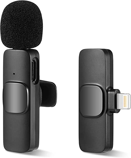 Stela K9 Wireless Lavalier Microphone for I Phone iPad, Upgraded Plug-Play Clip-on Shirt Lapel Mini Mic, External Auto-syncs Microphone