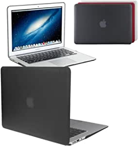 GUPi Rubberized Hard Shell Case Cover for 11-inch Apple MacBook AIR - A1370 - (2010-2011) - A1465 - (2012-2015), [BLACK]