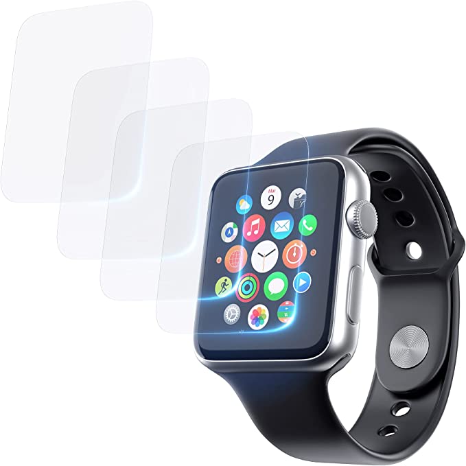 4 Pack Screen Protector Compatible with Apple Watch Series 4/5/6/SE (42mm)