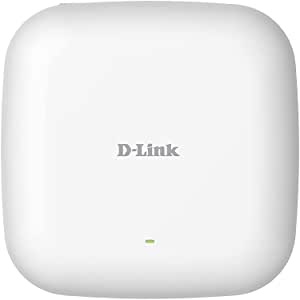 D-Link PoE Access Point WiFi 6 AX1800 Wave 2 Dual Band Wireless Internet Network Compact Design Wall Ceiling Mountable WiFi AC AP (DAP-X2810), White