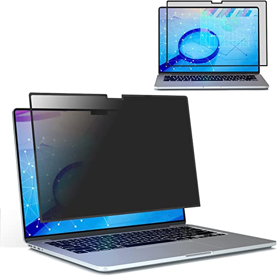 MacBook Pro 14 inch Screen Protector, ZOEGAA Privacy Screen Compatible with MacBook Pro 14 inch 2021 Release Model A2442, M1 Pro Chip, Laptop Privacy Filter, and Anti-Glare Protector