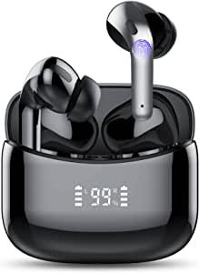 Tiksounds Wireless Headphones, Bluetooth Headphones in-Ear, Deep Bass Sound, Touch Control Sport Wireless Earbuds, 35 Hrs, USB-C Fast Charging, Mics