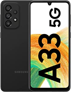 Samsung Galaxy A33 5G 128GB | 8GB RAM Mobile Phone, Black (Samsung UK Guarantee)