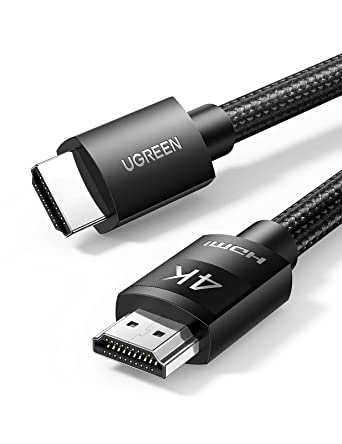 UGREEN 4K HDMI Cable 3M High-Speed HDMI 2.0 Cord Nylon Braided 18Gbps with Ethernet 4K@60HZ HDR ARC Video Wire Compatible with MacBook Pro 2021 PS5 PS4 Xbox Switch Blu-ray TV Monitor Computer Laptop