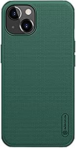 Nillkin Case for Apple iPhone 13 (6.1" Inch) Super Frosted Shield Pro Hard Back Soft Border (PC + TPU) Shock Absorb Cover Raised Bezel Camera Protect PC Without Logo Cut Green