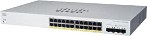 Cisco Business CBS220-24P-4G Smart Switch | 24 Port GE | PoE | 4x1G SFP | 3-Year Limited Hardware Warranty (CBS220-24P-4G-NA)