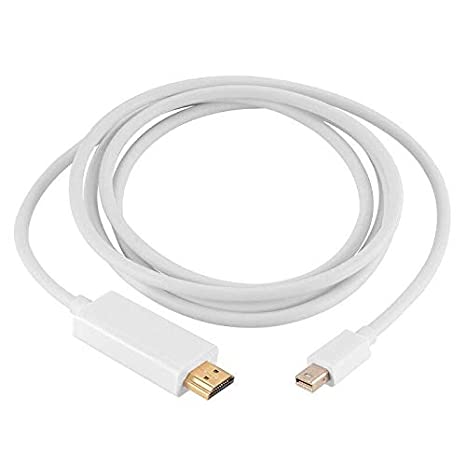 Multibao 2M Mini DisplayPort DP Display Port to HDMI Male Plug Display/Monitor/TV Cable (2M)