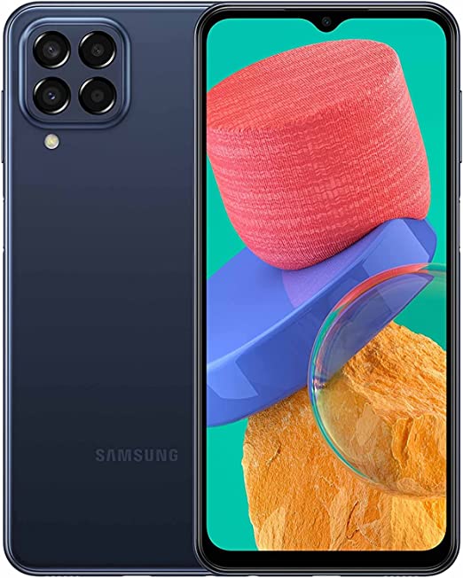 SAMSUNG Galaxy M33 5G Android Smartphone, 128GB, 8GB RAM, Dual Sim Mobile Phone, Blue