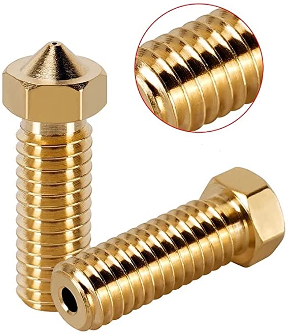 E3D V5 V6 Brass Volcano Nozzle M6 Thread Hotend Nozzles 0.8mm