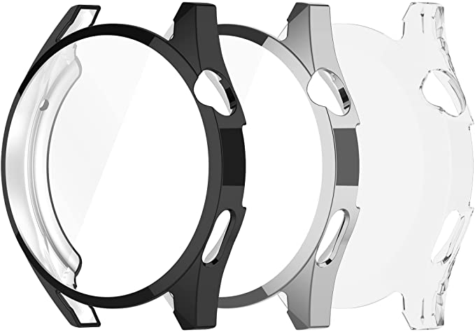 FitTurn Protective Case Compatible with Huawei Watch GT3 GT 3 42mm TPU Case Soft Ultra-Slim Protector Bumper (A)