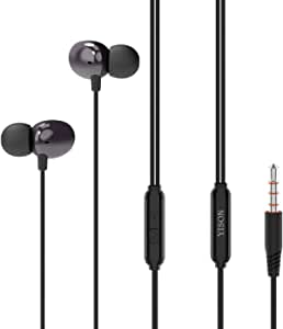 Yison X5 Stereo Headphone With Microphone 3.5mm, 1.2M - Black