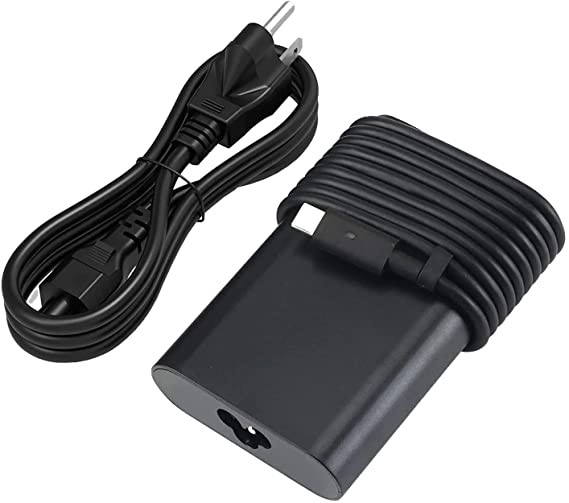 65W Type C Power Adapter Charger for Dell Latitude 12 13 5179 5285 5289 5290 5295 5590 5300 7569 7490 7480 7400 7370 7390 E7370, 2-in-1 Series 7400 7391 7390 5290