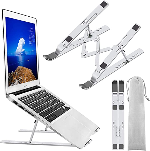 Laptops & Tablet Stand for MacBook Air Pro/HP/Lenovo/Dell, 10-15.6in (Silver)
