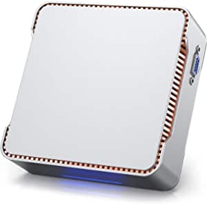 Mini PC, 8 GB RAM + 128 GB ROM, Celeron N3350, Windows 10 Pro, 2.4 G+5G Dual WiFi, Gigabit Ethernet, Bluetooth 4.2, 4K Micro Computer Desktop