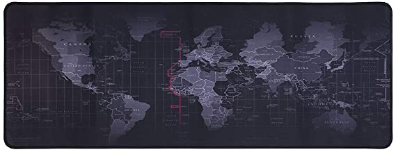 World Map Novelty Extended Gaming Wide Large Mouse Pad Big Size Desk Mat 80 x 30cm