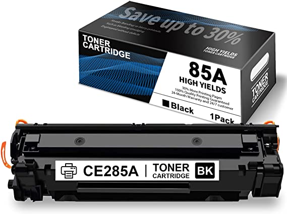 1 Pack Toner 85A | CE285A Cartridge Black Replacement for HP 85A CE285A Laserjet Pro P1102w P1109w M1212nf M1217nfw MFP Printer Toner Cartridge