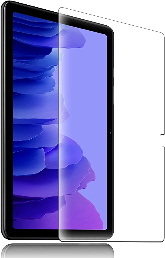 [2 Pack] Protective Film for Samsung Galaxy Tab A7 10.4" 2020 (SM-T500/ T505/ T507), Ultra Clear Tempered Glass Screen Protector Film Film 9H Hardness Anti Fingerprint Anti-Scratch Anti-Oil