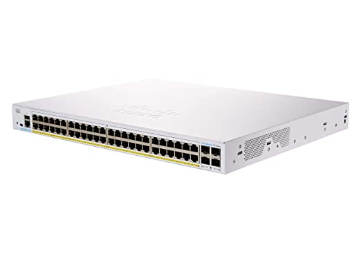 Cisco Business CBS350-48P Managed Switch, 48 Port GE, PoE, 4x1G SFP, Limited Lifetime Protection (CBS350-48P-4G)