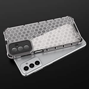 Compatible Case For Samsung Galaxy M23 5G, Honeycomb Pattern Anti-Slip, Shock Absorption, Cover For Samsung Galaxy M23 5G - Translucent