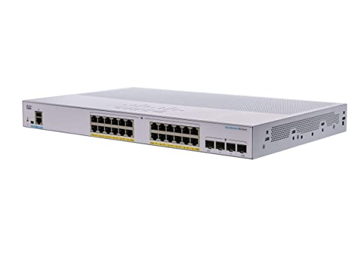 Cisco Business CBS350-24P-4G Managed Switch, 24 Port GE, PoE, 4x1G SFP, Limited Lifetime Protection (CBS350-24P-4G)