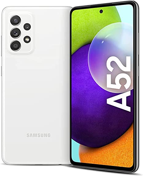 Samsung Galaxy A52 Dual SIM - 6.5 inches, 8 GB RAM, 256 GB - White HIGH COPY