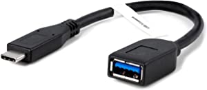 Plugable USB C to USB Adapter Cable, Enables Connection of USB Type C Laptop, Tablet, or Phone to a USB 3.0 Device (20 cm)