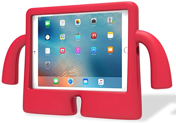 Apple Ipad Pro Iguy Case And Stand For 9.7-Inch 2017, Ipad Pro, Ipad Air 2, Ipad Air - Red Cover