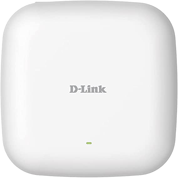 D-Link PoE Access Point WiFi 6 AX1800 Wave 2 Dual Band Wireless Internet Network Compact Design Wall Ceiling Mountable WiFi AC AP (DAP-X2810), White