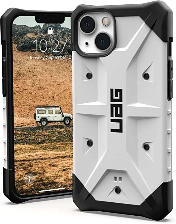 URBAN ARMOR GEAR UAG Designed for iPhone 13 Case [6.1-inch Screen] Rugged Lightweight Slim Shockproof Pathfinder Protective Cover, White