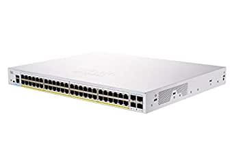 Cisco Business CBS350-48P Managed Switch, 48 Port GE, PoE, 4x1G SFP, Limited Lifetime Protection (CBS350-48P-4G)