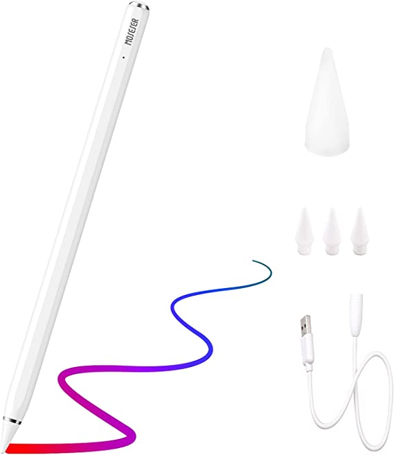 Stylus Pen for iPad (2018-Later) with Tilt, Palm Rejection& Magnetic Adsorption Technology, Active iPad Pencil Compatible with iPad Pro (11/12.9"), iPad Air 3/4 Gen, iPad Mini 5, iPad 6-8th Gen