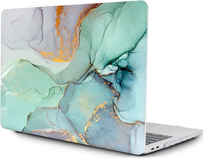 OneGET MacBook Pro 13 Inch Case with Touch Bar Laptop Case 2016 2019 A1989 A1706 A1708 A2159 MacBook Pro Cover for MacBook Pro 13 Inches Hard Shell Marble(RS-913, A2159/A1989/A1706/A1708 Pro 13'')