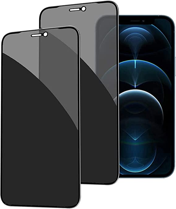 Glass Anti-peeping Screen Protector for iPhone 11 Pro(5.8''),Tempered Glass Anti Peeping Screen Film/Anti-Fingerprint/Anti-Glare,Anti Peeping Adsorption Privacy Screen Protector-2 Pack