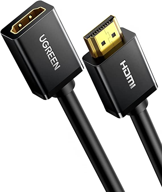 UGREEN HDMI Extension Cable 4K HDMI Extender Male to Female Compatible with Switch, PS5, PS4, Roku TV Stick, Blu Ray Player, Chromecast, Wii U, HDTV Laptop PC-3M