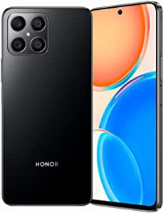 HONOR X8 Unlocked Smartphone Black 6 + 128GB 90Hz 6.7 Inch Curved Screen, Dual SIM, Android Smartphone with 64MP Quad Camera 22.5W SuperCharge