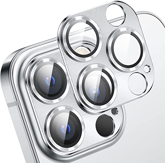 Goton Camera Lens Protector for iPhone 13 Pro Max 6.7 iPhone 13 Pro 6.1 - Tempered Glass Matal Protective Film Full Cover Accessories for Women, for iPhone 13 Pro Max/Pro 2021