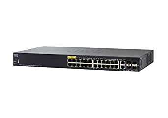 Cisco SG350-28MP Managed Switch, 28 Gigabit Ethernet Ports, 24 Gigabit Ethernet RJ45 Ports, 2 SFP Slots, 2 Gigabit Ethernet Combo, 382W PoE, Limited Lifetime Protection (SG350-28MP-K9-NA)