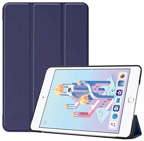 Tablet Case for iPad Mini 5 2019 PU Leather Protective Stand Slim 7.9 Smart Sleep Magnet Cover blue