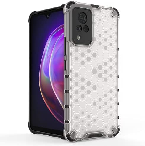 For Vivo V21, Honeycomb Pattern Shockproof Original Case from CompuMisr - Transparent