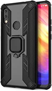For Xiaomi Redmi Note 7, Iron Man Predator Shockproof Case with Ring Kickstand Original Case from CompuMisr - Transparent